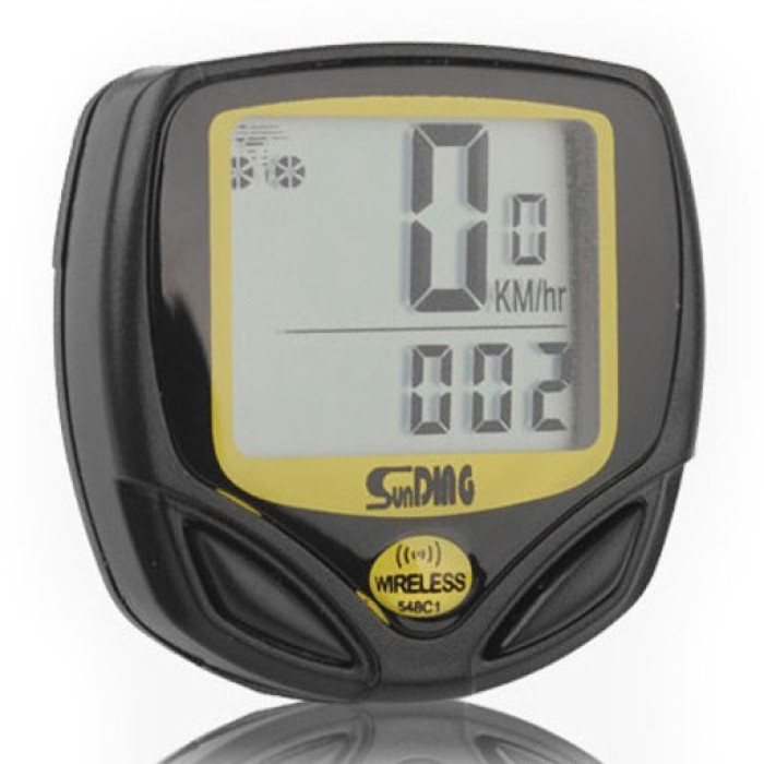 Електронний спідометр для велосипеда SunDing SD-548C, Велокомп'ютер з функцією дистанції SG-30