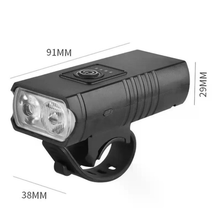 Велосипедні ліхтарі водонепроникні, Ліхтар із захистом від вологи для вулиці, Велоліхтар протиударний OK-56