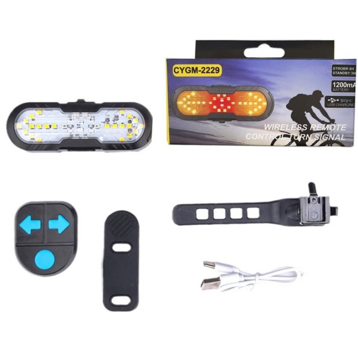 Мигалка з акумулятором на велосипед CYGM-2229, Легкий стоп-сигнал для велосипеда, Мигалка велосипедна YM-99
