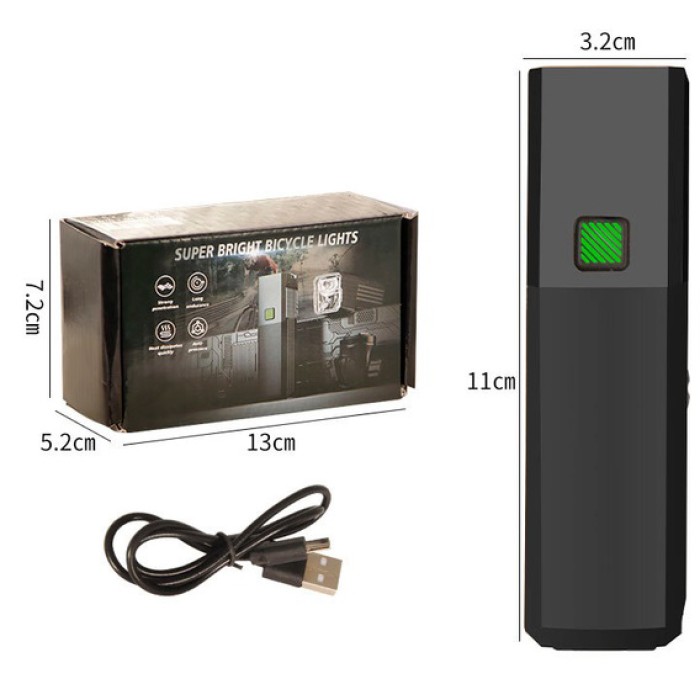 Вело-фара з лінзою фара на акумуляторі BL-2024-4-XPG, Фара з акумулятором для велосипеда QB-44