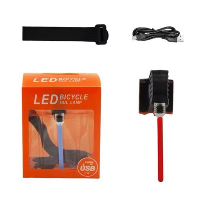 Велоліхтар з функцією стоп-сигналу 8821-LED, Стоп-сигнал-поворот велосипедний в зборі CK-97