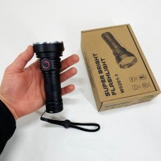 Світлодіодний міцний ліхтарик W5201-1-19, Військовий армійський ліхтар нашоломний MU-31