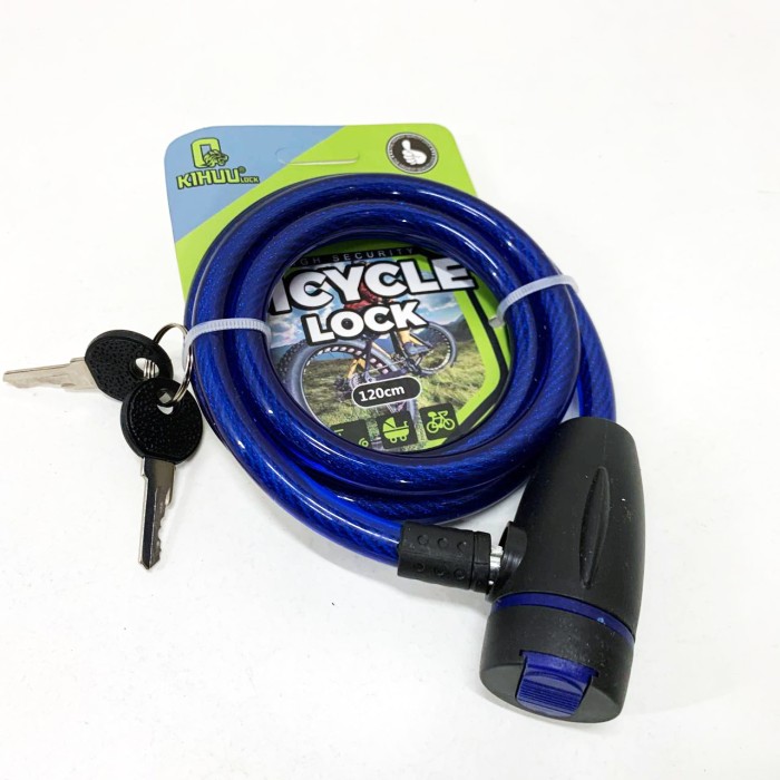 Замок велосипедний для захисту від крадіжки 187, , Тросик замок для велосипеда, Велосипедний велозамок GO-23