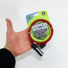 Замок велосипедний паркувальний 185, , Хороший замок для велосипеда, Замок-трос велосипедний маленький MP-69