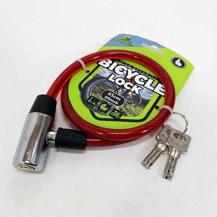 Замок велосипедний паркувальний 185, , Хороший замок для велосипеда, Замок-трос велосипедний маленький MP-69