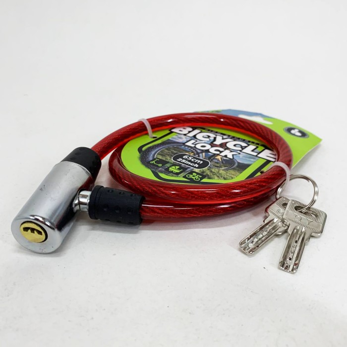Замок велосипедний паркувальний 185, , Хороший замок для велосипеда, Замок-трос велосипедний маленький MP-69