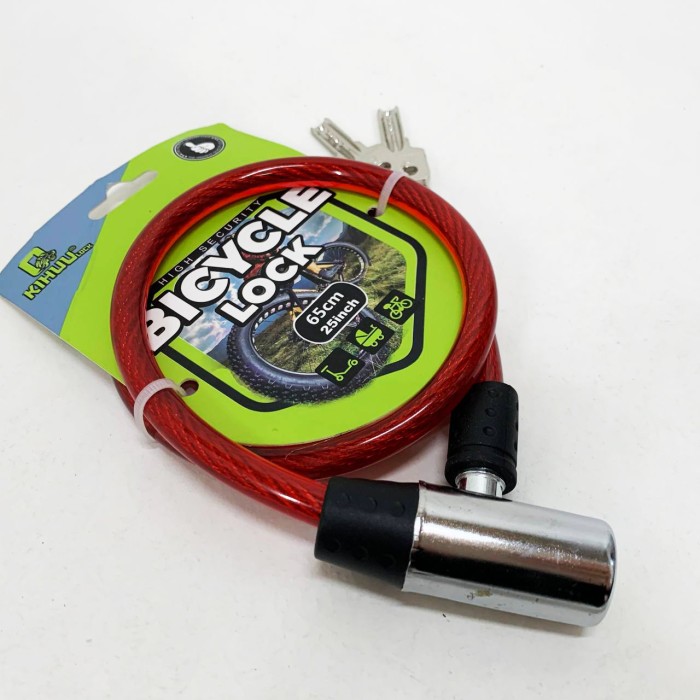 Замок велосипедний паркувальний 185, , Хороший замок для велосипеда, Замок-трос велосипедний маленький MP-69
