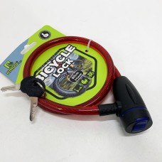 Велосипедний замок посилений 187, 10*80, Міцний замок для велосипеда Тросик для велосипеда FU-39