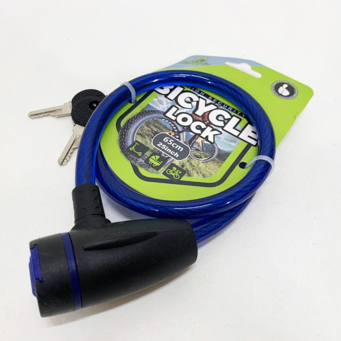 Велосипедний велозамок 187, 10*65, Велосипедний замок простий, Замок для велосипеда для подорожей KM-68