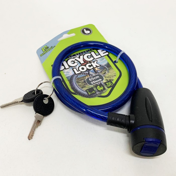 Велосипедний велозамок 187, 10*65, Велосипедний замок простий, Замок для велосипеда для подорожей KM-68