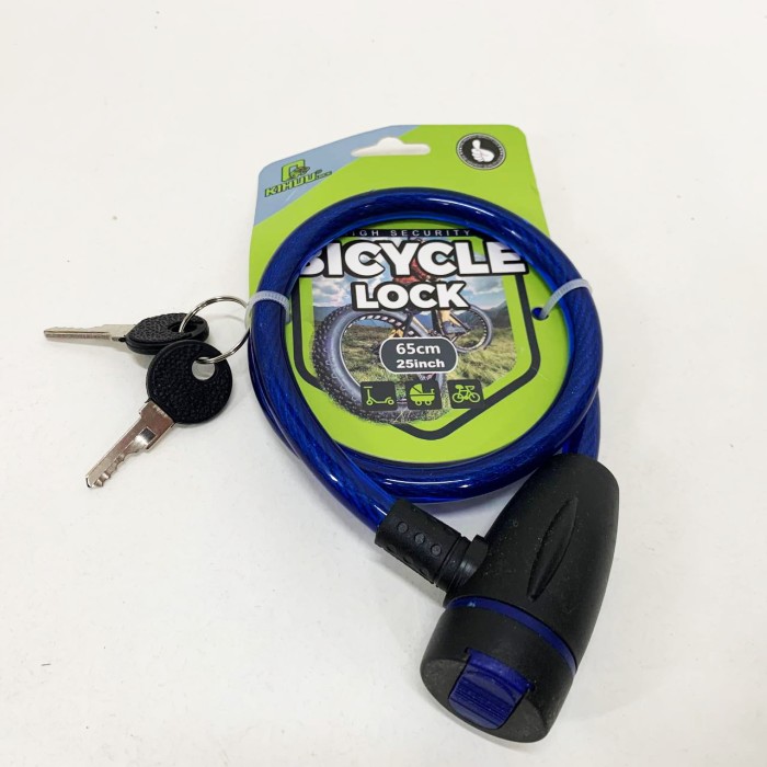 Велосипедний велозамок 187, 10*65, Велосипедний замок простий, Замок для велосипеда для подорожей KM-68