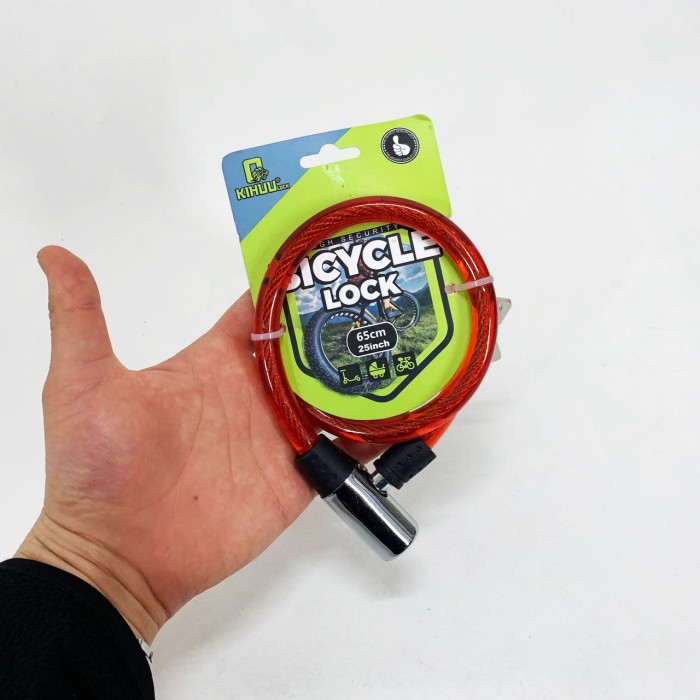 Велозамок ланцюг 185, , Протиугінний замок для велосипеда, Замок велосипедний тросовий SH-99