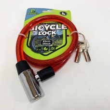 Замок для велосипеда зі сталевим тросом 185, 12*65, Тросик замок для велосипеда, Міцний велозамок TP-28