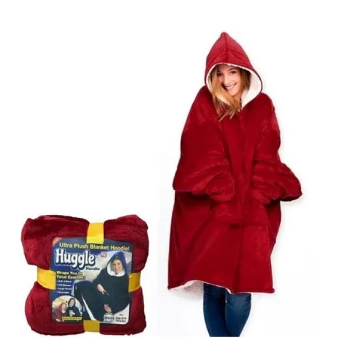 Світшот плед для дорослих і дітей, Ковдра з рукавами snuggie Теплий плед з рукавами флісу JM-74