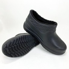 Жіночі валянки з повсті, Дачні жіночі калоші, Жіночі чорні зимові калоші галоші теплі OU-87