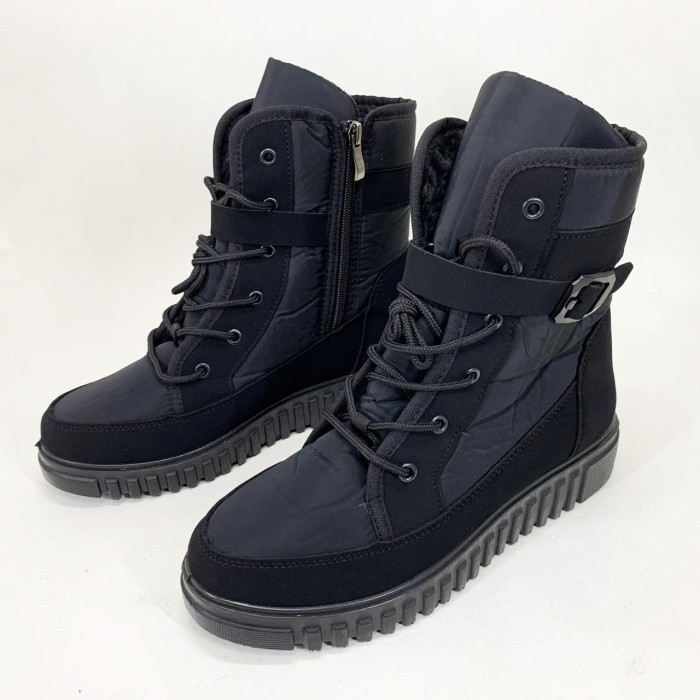 Черевики жіночі демісезонні чорні 39р, Жіноче демісезонне взуття утеплене, Черевики жіночі повсякденні AG-87