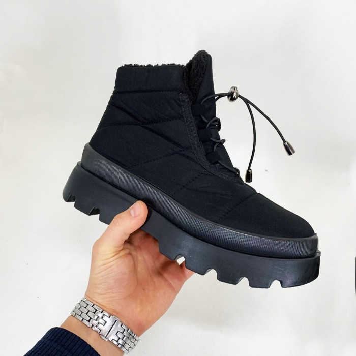 Хороші зимові черевики жіночі 37р 23.5см, Жіночі зимові красиві черевики з нейлону ZS-98