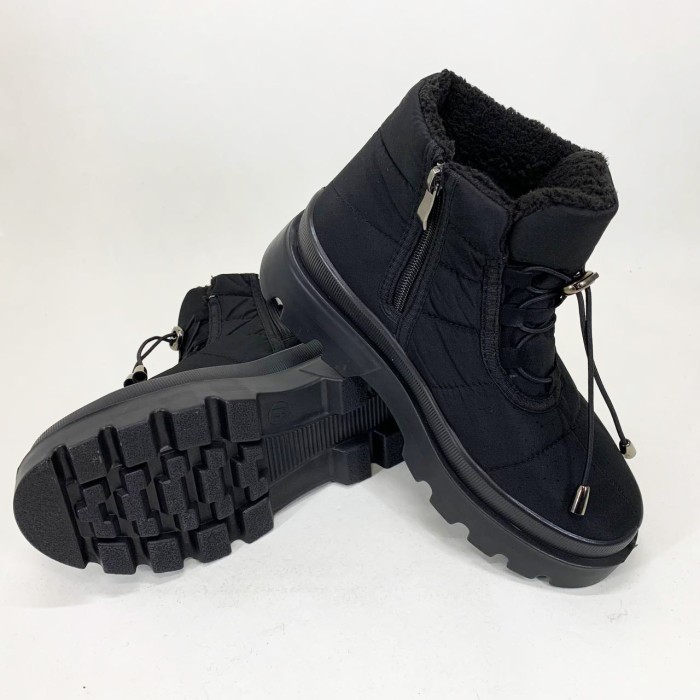 Жіночі теплі напівчеревики, Модні зимові челсі, Жіночі черевики з нейлону Зимові бурки EC-56