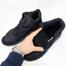 Чоловічі робочі черевики 42р 27.5см, Чоловіче термо взуття, Оригінальні зимові кросівки на хутрі HD-25