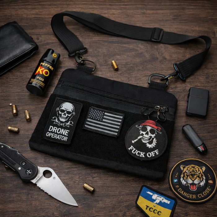 Чоловіча тактична сумка для перенесення, Сумка через плече чоловіча плетена, Чоловічі сумки через плече AB-52