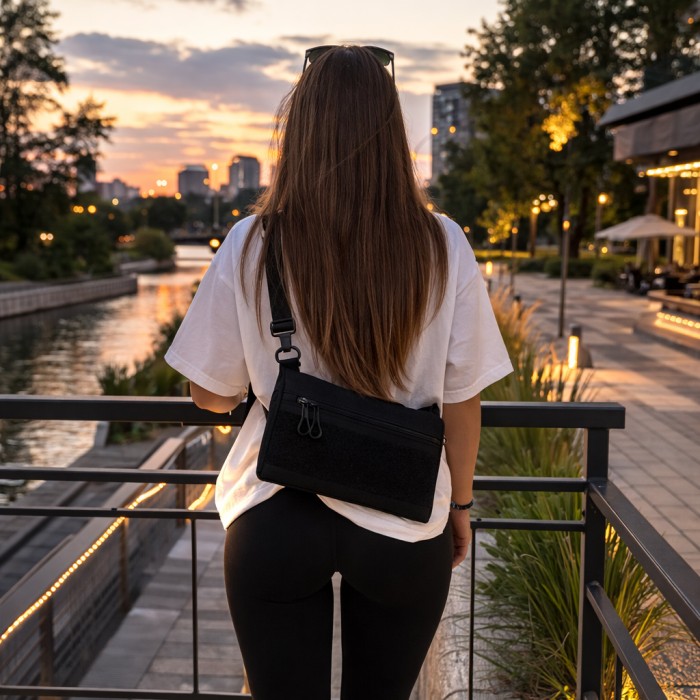 Чоловіча тактична сумка для перенесення, Сумка через плече чоловіча плетена, Чоловічі сумки через плече AB-52