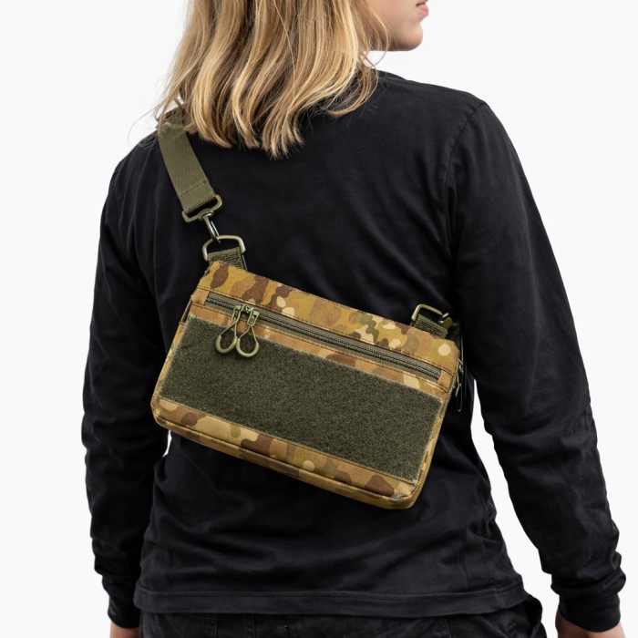 Чоловіча сумка через плече оригінал, Сумка у військовому стилі на плечі, Сумки чоловічі тактичні ZK-64