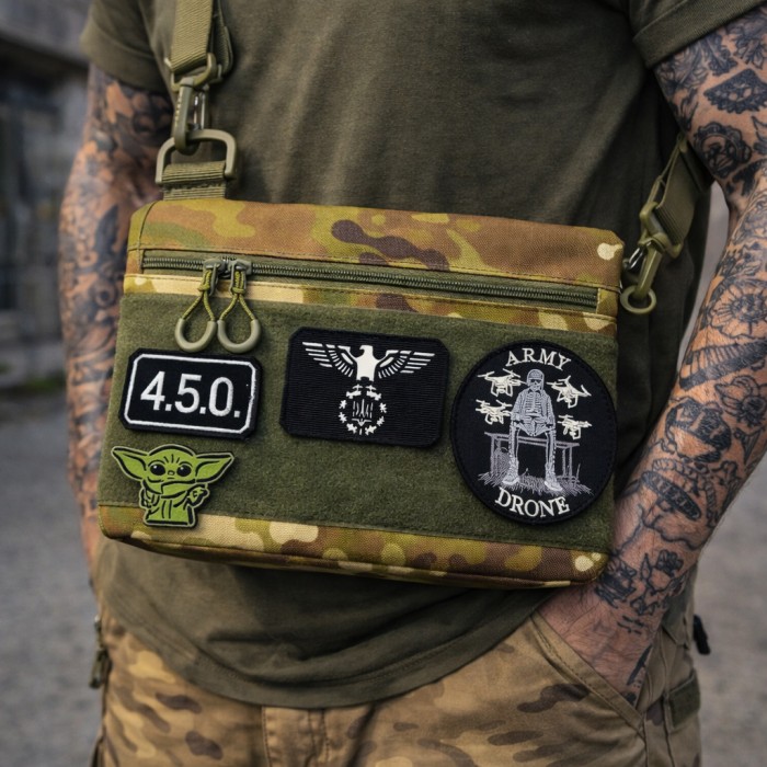 Чоловіча сумка через плече оригінал, Сумка у військовому стилі на плечі, Сумки чоловічі тактичні ZK-64