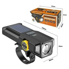 Фара алюмінієва велосипедна X17-30W+2LED(red), Ліхтар з акумулятором для велосипедистів UL-97