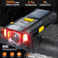 Перезаряджаємий велосипедний передній ліхтар X17-30W+2LED(red), Велосипедний ліхтар waterproof AK-96