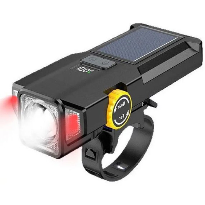 Перезаряджаємий велосипедний передній ліхтар X17-30W+2LED(red), Велосипедний ліхтар waterproof AK-96