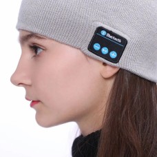 Портативна колонка шапки з bluetooth навушниками SPS Hat BT True. Колір: сірий