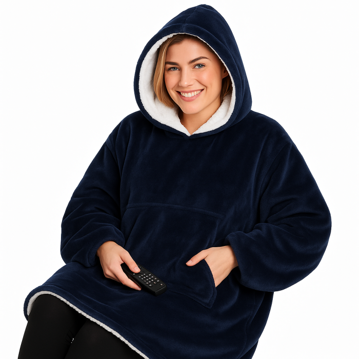 М'яка ковдра з рукавами і капюшоном, Худі ковдра, Плед з рукавами, Худіплед Теплий плед кофта GV-26