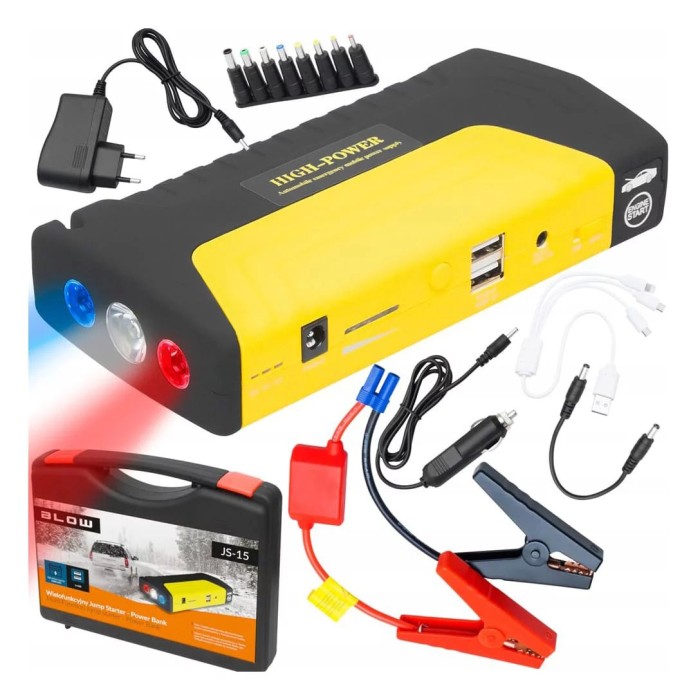 Мобільний пуско-зарядний пристрій для автомобіля 50800, Power bank для запуску авто EI-61