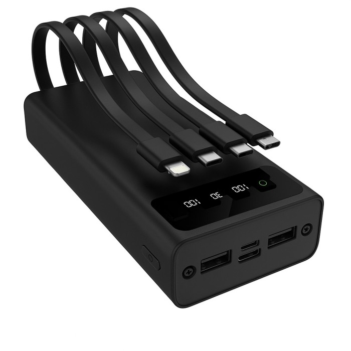 Надійний павербанк для активних користувачів 20000mAh, Потужний павербанк в дорогу WR-73