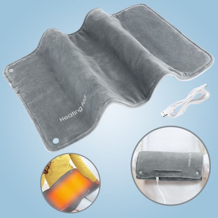 Універсальна електрогрілка від USB 30х50 см електричний термокилимок з підігрівом для рук, ніг та шиї MA-99