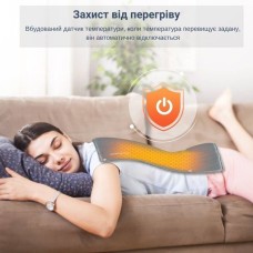 Універсальна електрогрілка від USB 30х50 см електричний термокилимок з підігрівом для рук, ніг та шиї TG-67