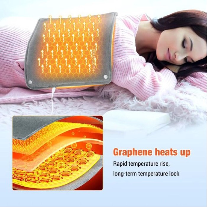 Універсальна електрогрілка від USB 30х50 см електричний термокилимок з підігрівом для рук, ніг та шиї WU-66