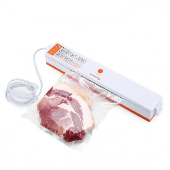 Пакувальник для зручного зберігання продуктів Freshpack Pro оранжевый, Вакууматор для ковбаси HO-89