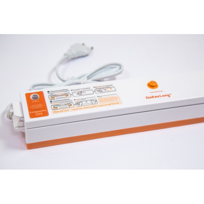 Пакувальник для зручного зберігання продуктів Freshpack Pro оранжевый, Вакууматор для ковбаси HO-89