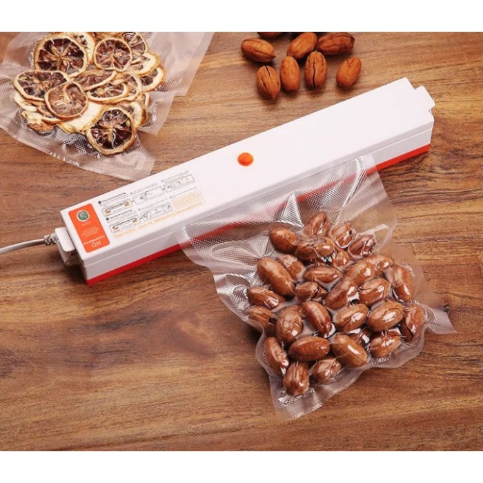 Пакувальник для зручного зберігання продуктів Freshpack Pro оранжевый, Вакууматор для ковбаси HO-89