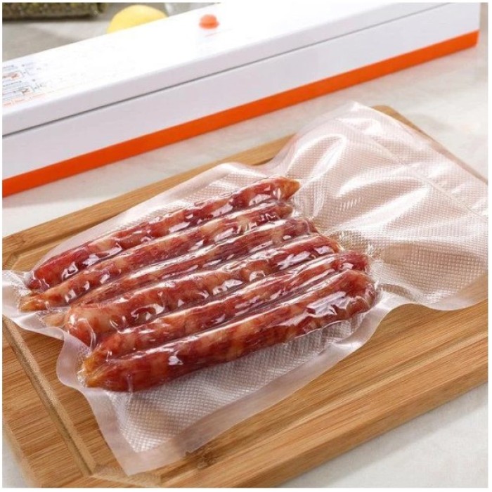 Пакувальник для зручного зберігання продуктів Freshpack Pro оранжевый, Вакууматор для ковбаси HO-89