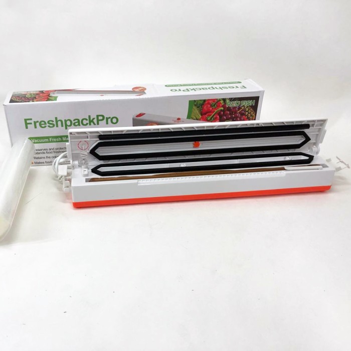Пакувальник для зручного зберігання продуктів Freshpack Pro оранжевый, Вакууматор для ковбаси HO-89