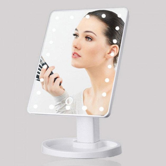 Дзеркало 16 LED Mirror White, макіяж, Краще косметичне дзеркало з підсвічуванням GC-78