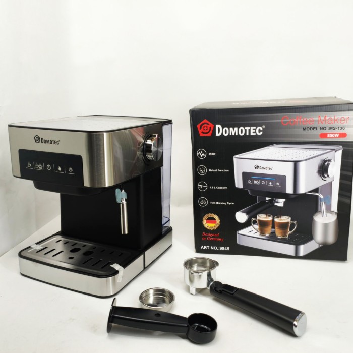 Бытовая электрическая кофеварка для дома Domotec, Машина для заварювання кави, атором TV-95