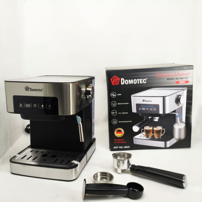 Бытовая электрическая кофеварка для дома Domotec, Машина для заварювання кави, атором TV-95