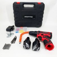 Акб шуруповерт з набором інструменту, Акумуляторний дриль-шуруповерт, Шуруповерт ручний акумуляторний ZK-92