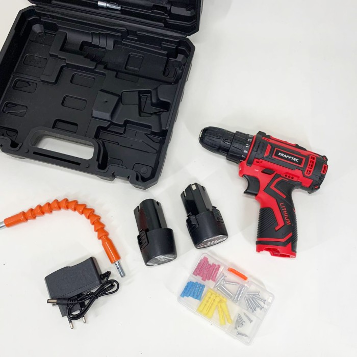 Акб шуруповерт з набором інструменту, Акумуляторний дриль-шуруповерт, Шуруповерт ручний акумуляторний ZK-92