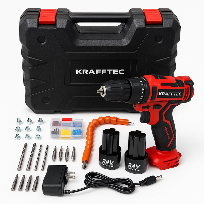 Акумуляторний шуруповерт, Акумуляторний шуруповерт універсальний на акумуляторі з насадками VU-12