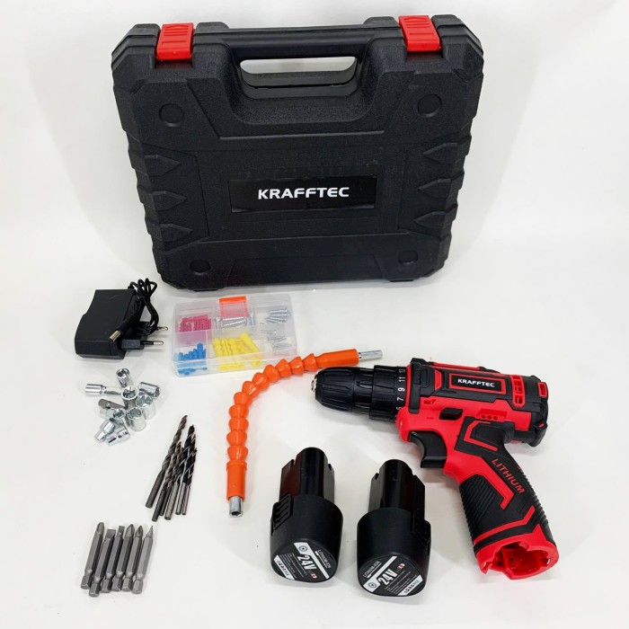 Акумуляторний шуруповерт, Акумуляторний шуруповерт універсальний на акумуляторі з насадками VU-12