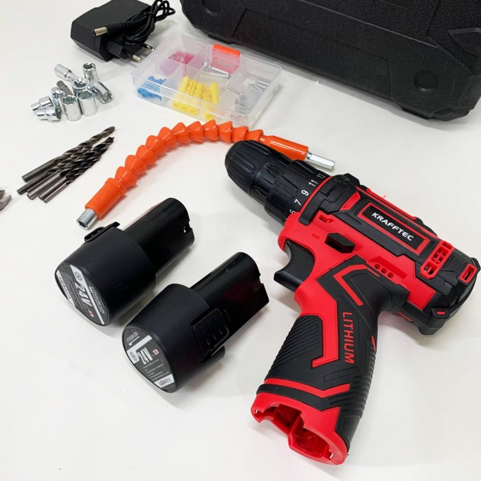 Акумуляторний шуруповерт, Акумуляторний шуруповерт універсальний на акумуляторі з насадками VU-12